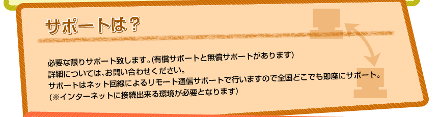 サポートは？